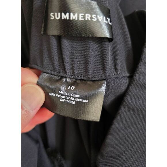 SUMMERSALT $95 The Perfect Wide Leg High Waisted Pant in Black Size 10 - Picture 11 of 11